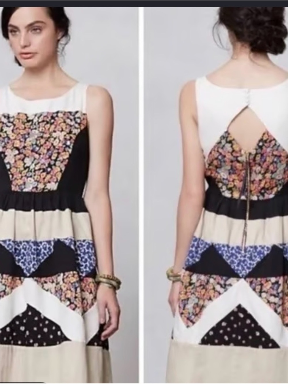 Anthropologie Leifnotes Patchwork Dress
